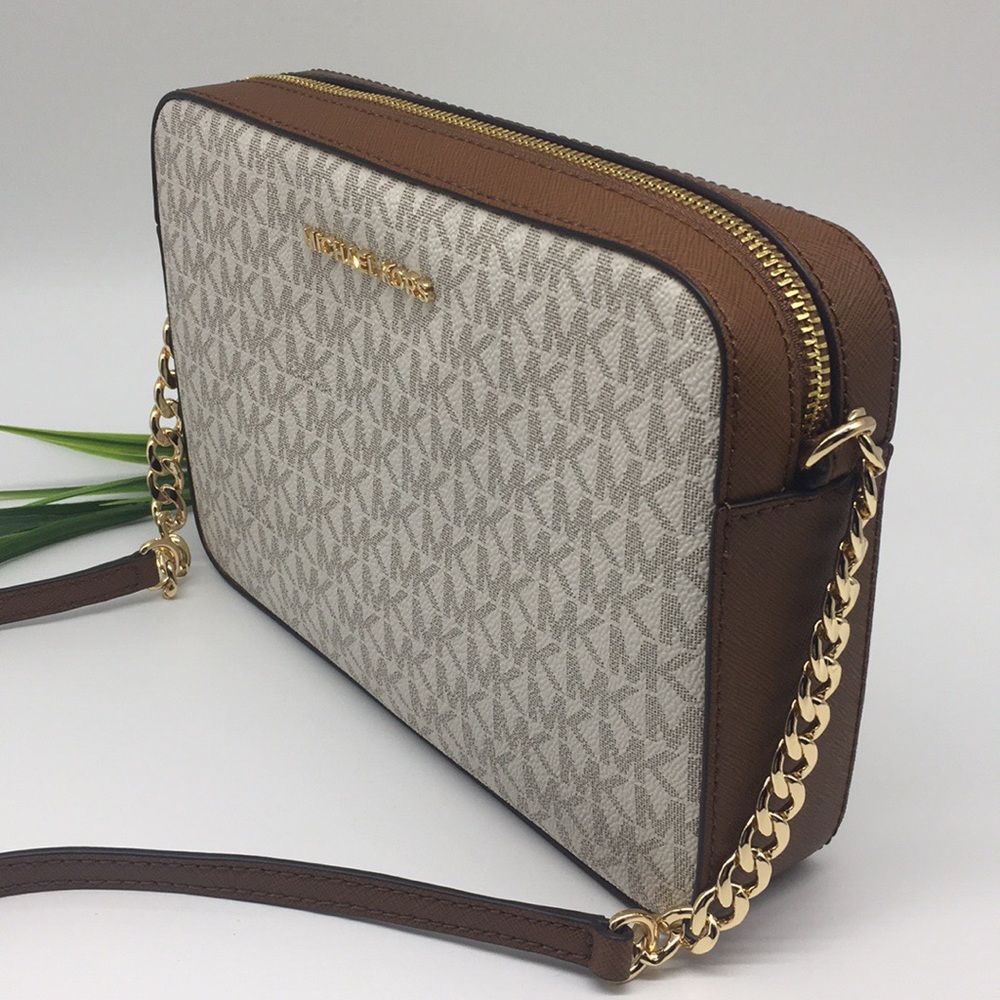 MICHAEL KORS LG EW CROSSBODY Bag Vanilla - Picture 3 of 8